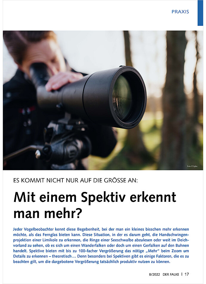 ES KOMMT NICHT NUR AUF DIE GRSSE AN: MIT EINEM SPEKTIV ERKENNT MAN MEHR?