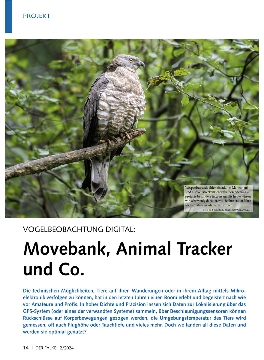 Auf diesem Bild sehen Sie das Produktbild 1 fr VOGELBEOBACHTUNG DIGITAL MOVE BANK, ANIMAL TRACKER UND CO.