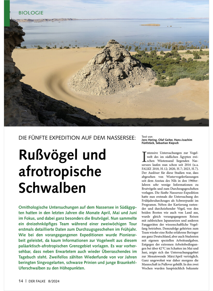 Auf diesem Bild sehen Sie das Produktbild 1 fr DIE FNFTE EXPEDITION AUF DEM NASSERSEE RUSSVGEL UND AFROTROPISCHE SCHWALBEN