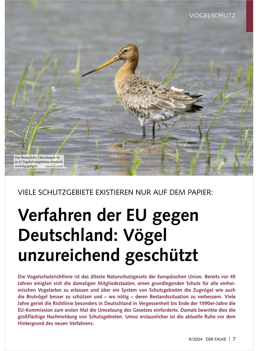 VERFAHREN DER EU GEGEN DEUTSCH LAND VGEL UNZUREICHEND GESCHTZT