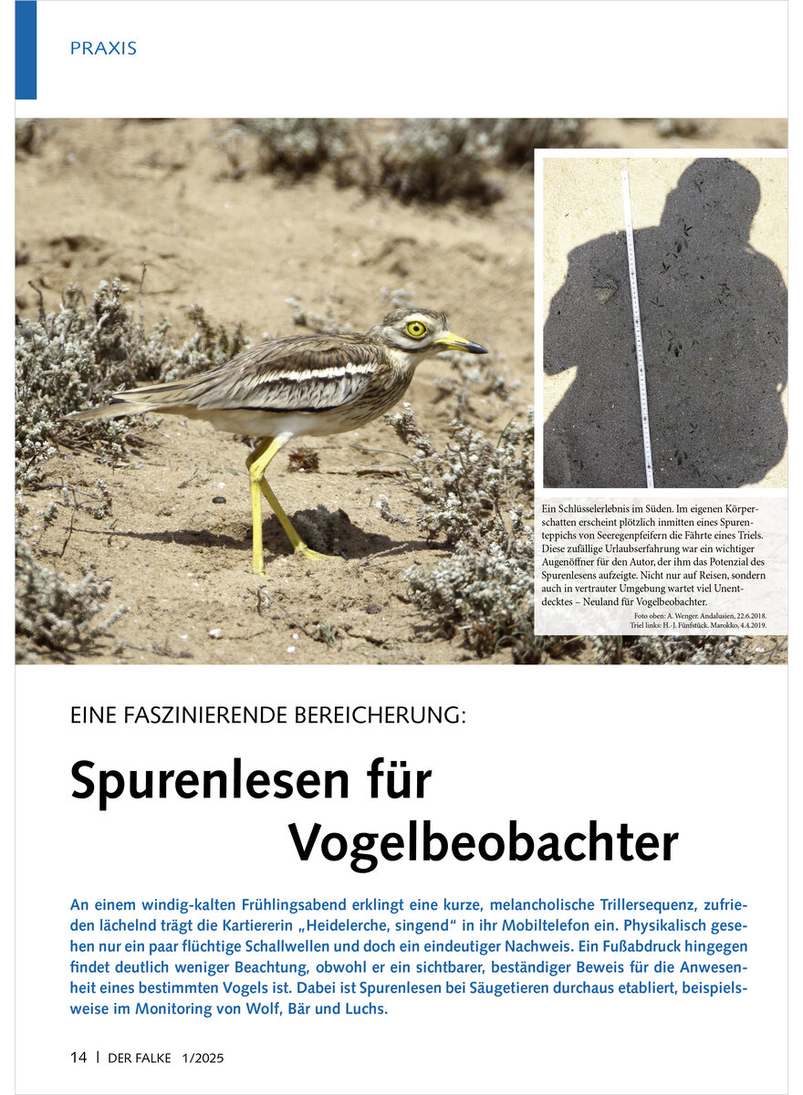 Auf diesem Bild sehen Sie das Produktbild 1 fr EINE FASZINIERENDE BEREICHERUN G SPURENLESEN FR VOGELBEOB ACHTER