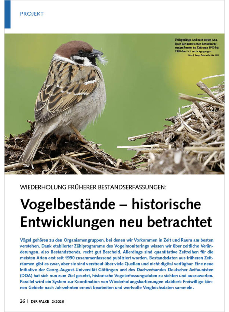 Auf diesem Bild sehen Sie das Produktbild 1 f�r WIEDERHOLUNG FR�HERER BESTANDS ERFASSUNGEN VOGELBEST�NDE HIST ORISCHE ENTWICKLUNGEN NEU