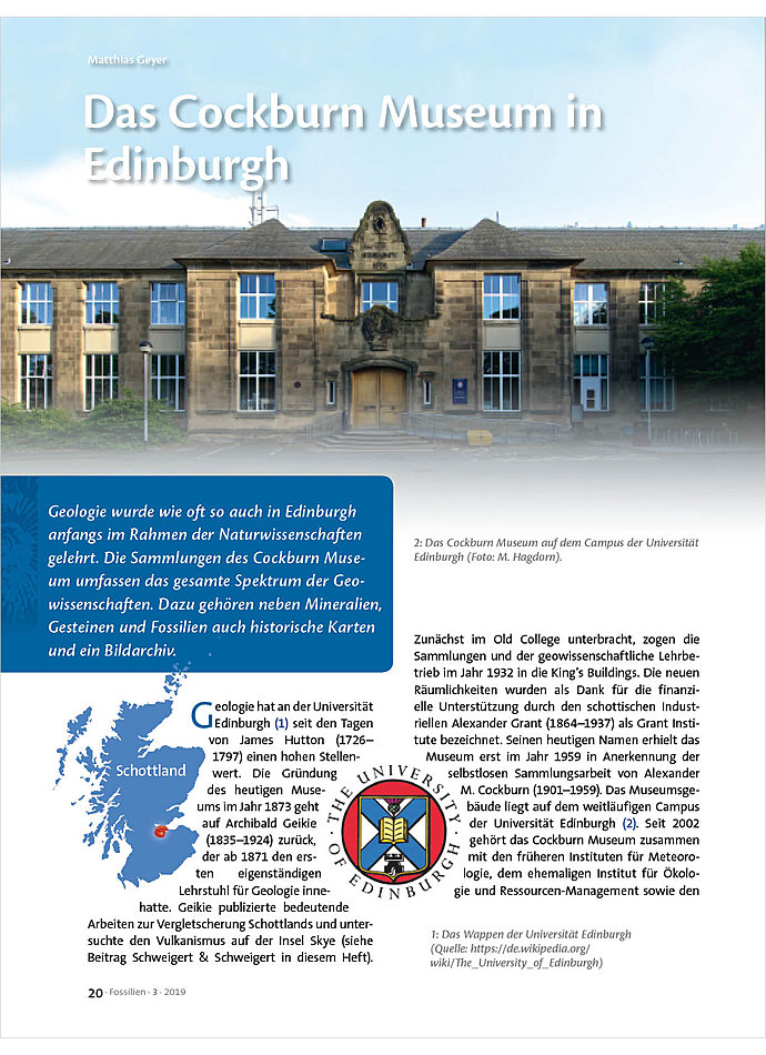Auf diesem Bild sehen Sie das Produktbild 1 fr DAS COCKBURN MUSEUM IN EDINBURGH