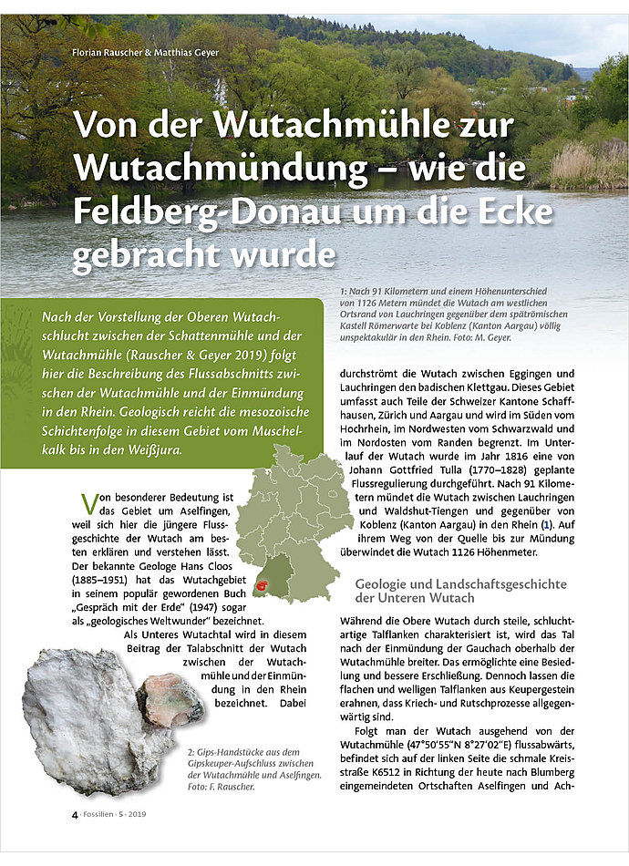 VON DER WUTACHMHLE ZUR WUTACH MNDUNG - WIE DIE FELDBERG- DONAU UM DIE ECKE GEBRACHT WUR