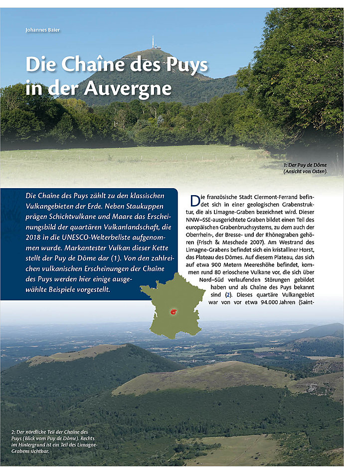 DIE CHAINE DES PUYS IN DER AUVERGNE