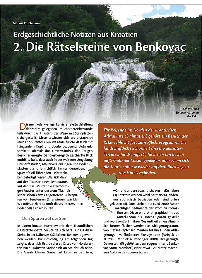 Auf diesem Bild sehen Sie das Produktbild 1 fr ERDGESCHICHTLICHE NOTIZEN AUS KROATIEN - 2. DIE RTSELSTEINE VON BENKOVAC
