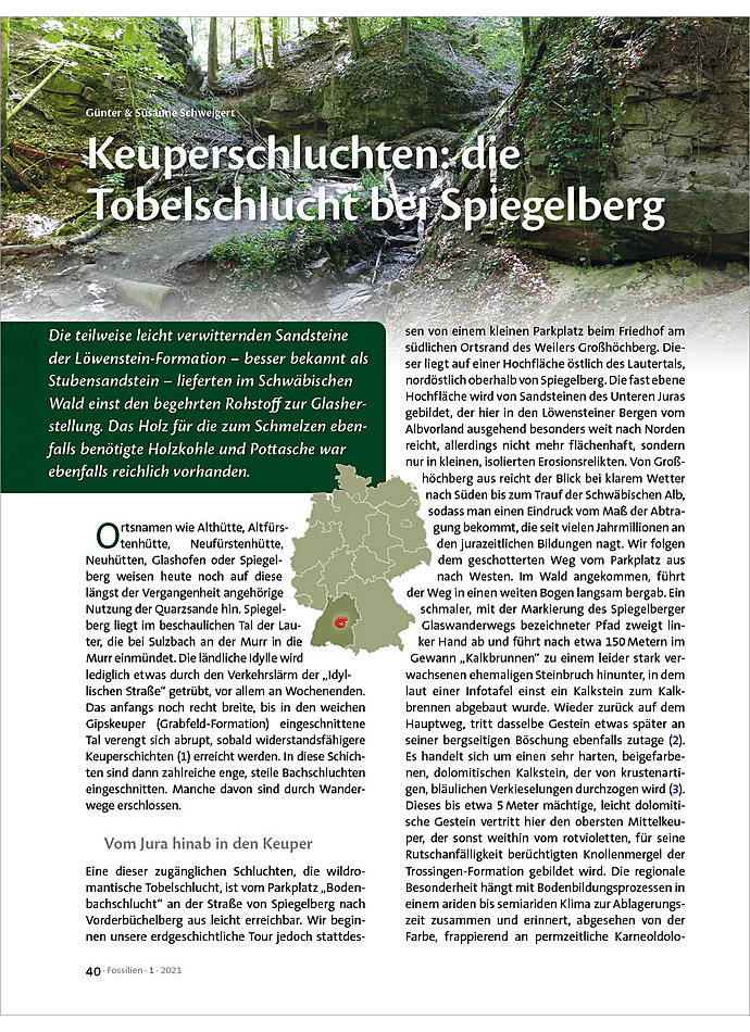 KEUPERSCHLUCHTEN: DIE TOBELSCHLUCHT BEI SPIEGELBERG