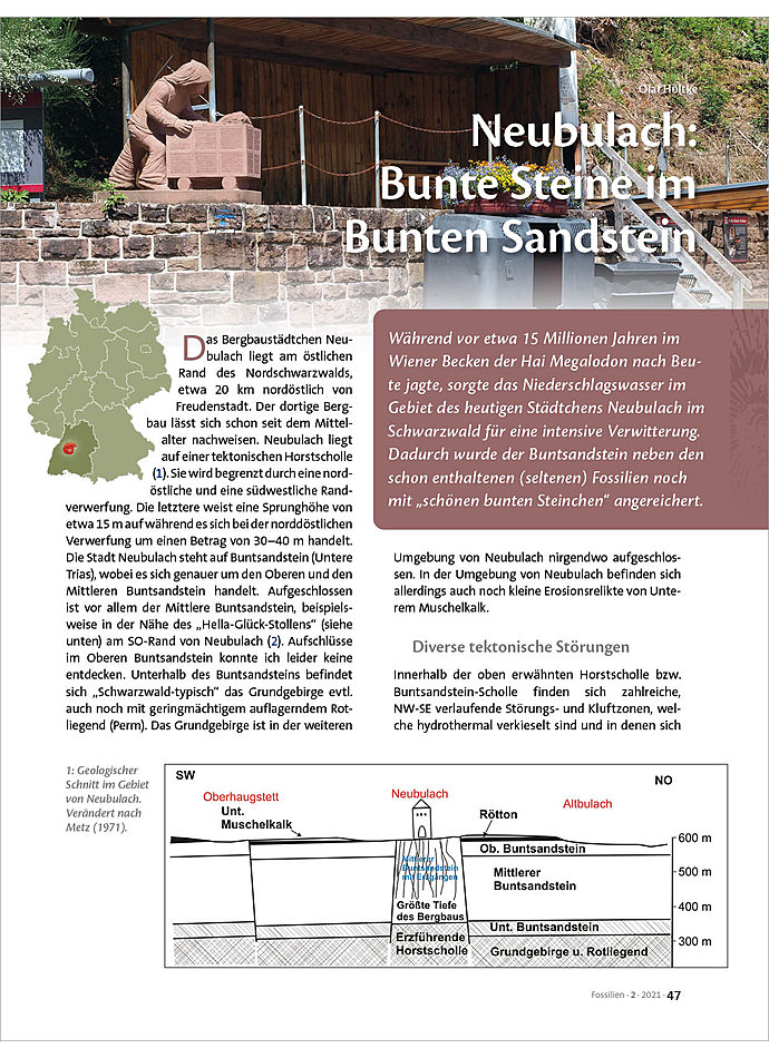 NEUBULACH: BUNTE STEINE IM BUNTEN SANDSTEIN