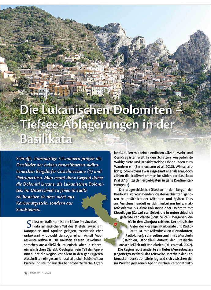Auf diesem Bild sehen Sie das Produktbild 1 fr DIE LUKANISCHEN DOLOMITEN - TIEFSEE-ABLAGERUNGEN IN DER BASILIKATA