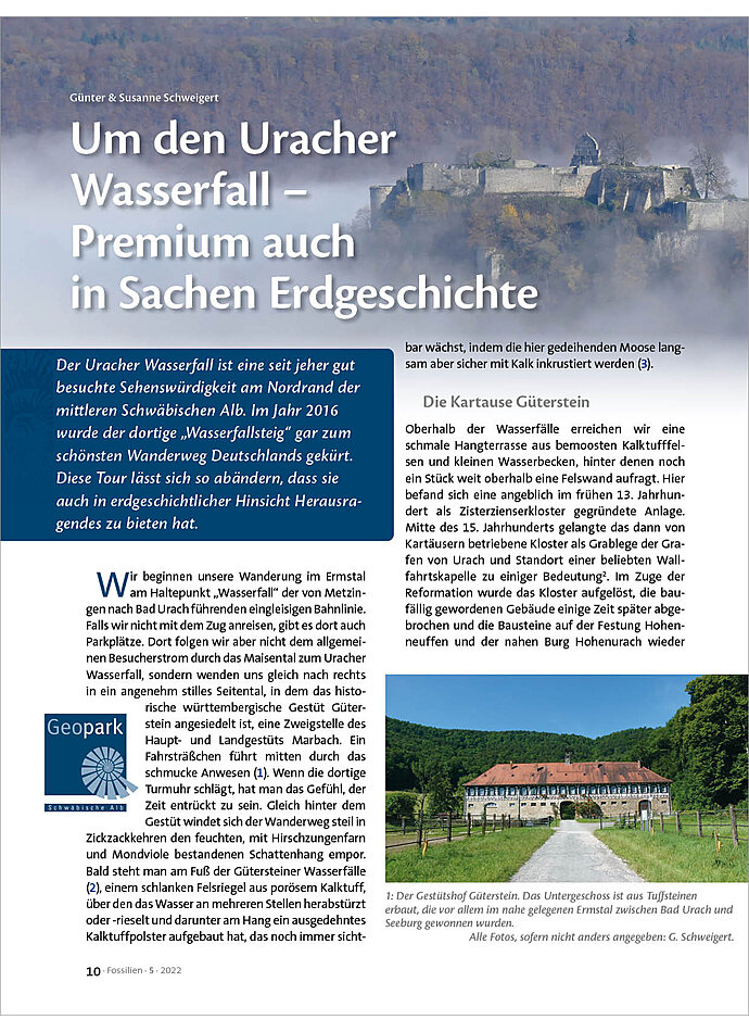 UM DEN URACHER WASSERFALL - PREMIUM AUCH IN SACHEN ERDGESCHICHTE