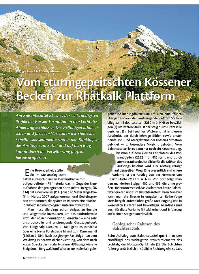 Auf diesem Bild sehen Sie das Produktbild 1 fr VOM STURMGEPEITSCHTEN KSSENER BECKEN ZUR RHTKALK PLATTFORM