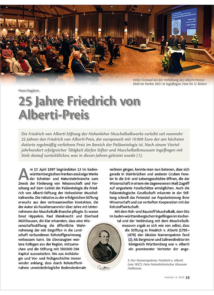 25 JAHRE FRIEDRICH VON ALBERTI -PREIS