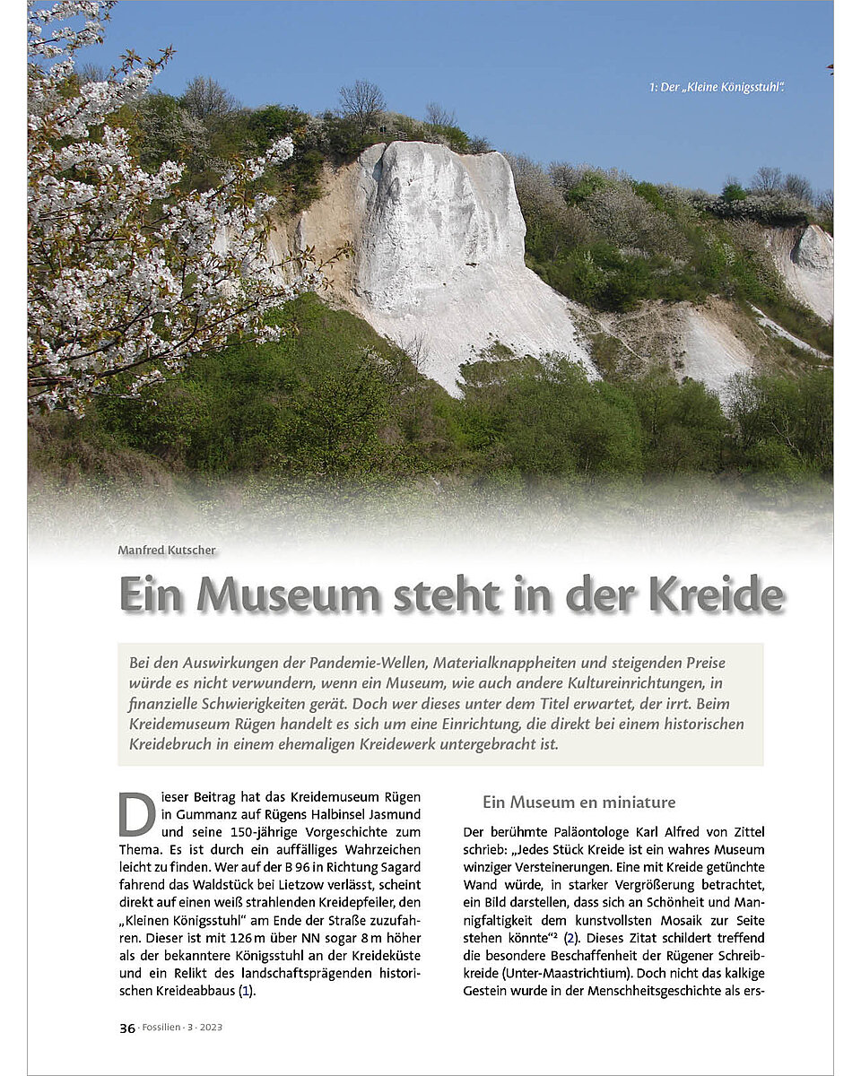 EIN MUSEUM STEHT IN DER KREIDE