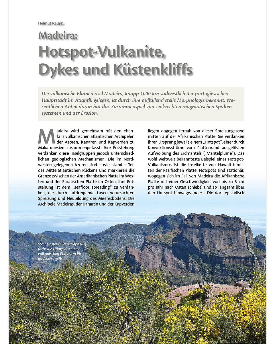 MADEIRA: HOTSPOT-VULKANITE, DYKES UND KSTENKLIFFS