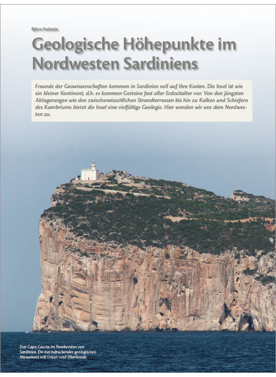 GEOLOGISCHE HHEPUNKTE IM NORDWESTEN SARDINIENS