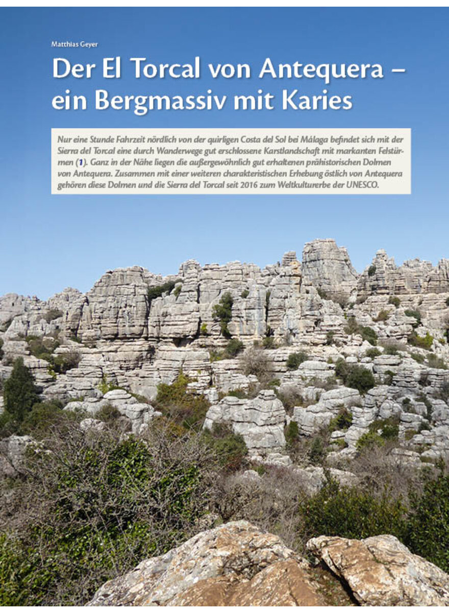 DER EL TORCAL VON ANTEQUERA - EIN BERGMASSIV MIT KARIES