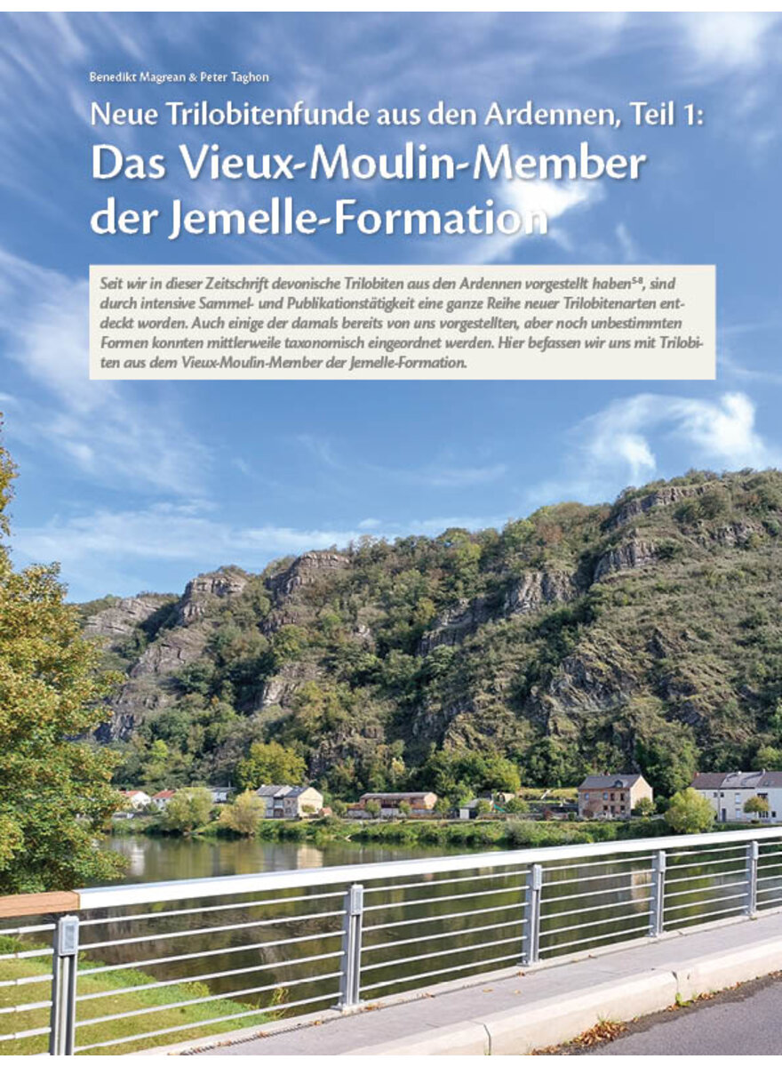 NEUE TRILOBITENFUNDE AUS DEN A RDENNEN, TEIL 1: DAS VIEUX-MOU LIN-MEMBER DER JEMELLE-FORMATI