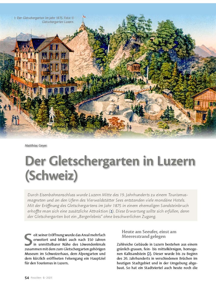 Auf diesem Bild sehen Sie das Produktbild 1 fr DER GLETSCHERGARTEN IN LUZERN (SCHWEIZ)