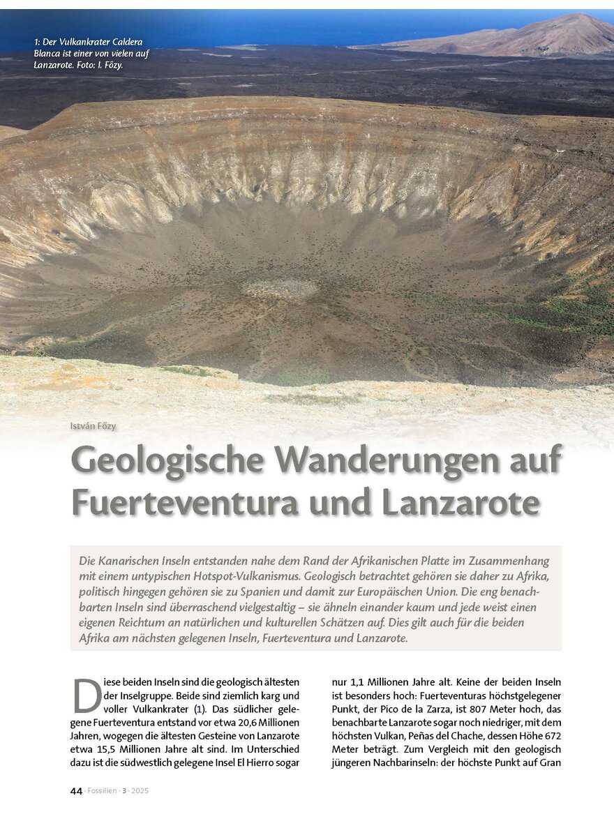 GEOLOGISCHE WANDERUNGEN AUF FUERTEVENTURA UND LANZAROTE