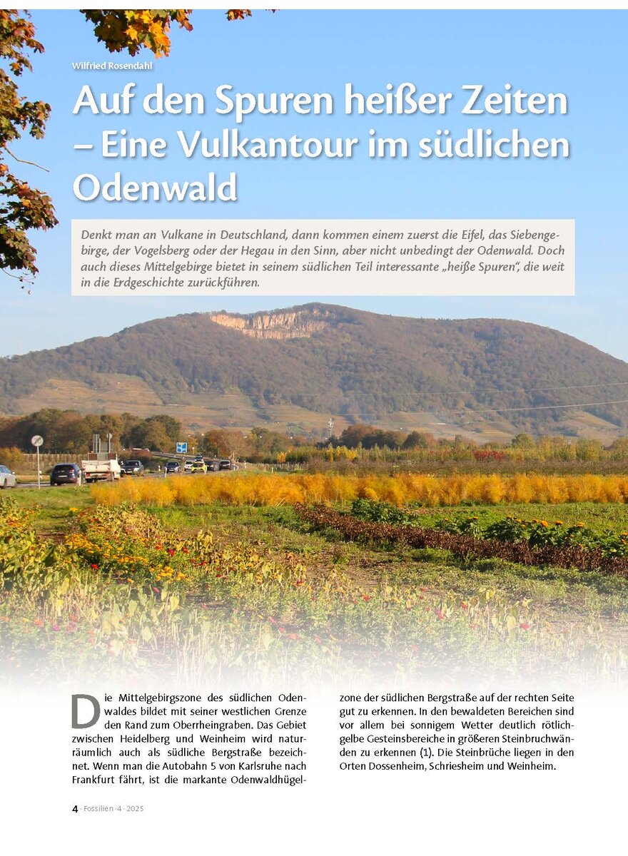 Auf diesem Bild sehen Sie das Produktbild 1 fr AUF DEN SPUREN HEISSER ZEITEN- EINE VULKANTOUR IM SDLICHEN ODENWALD