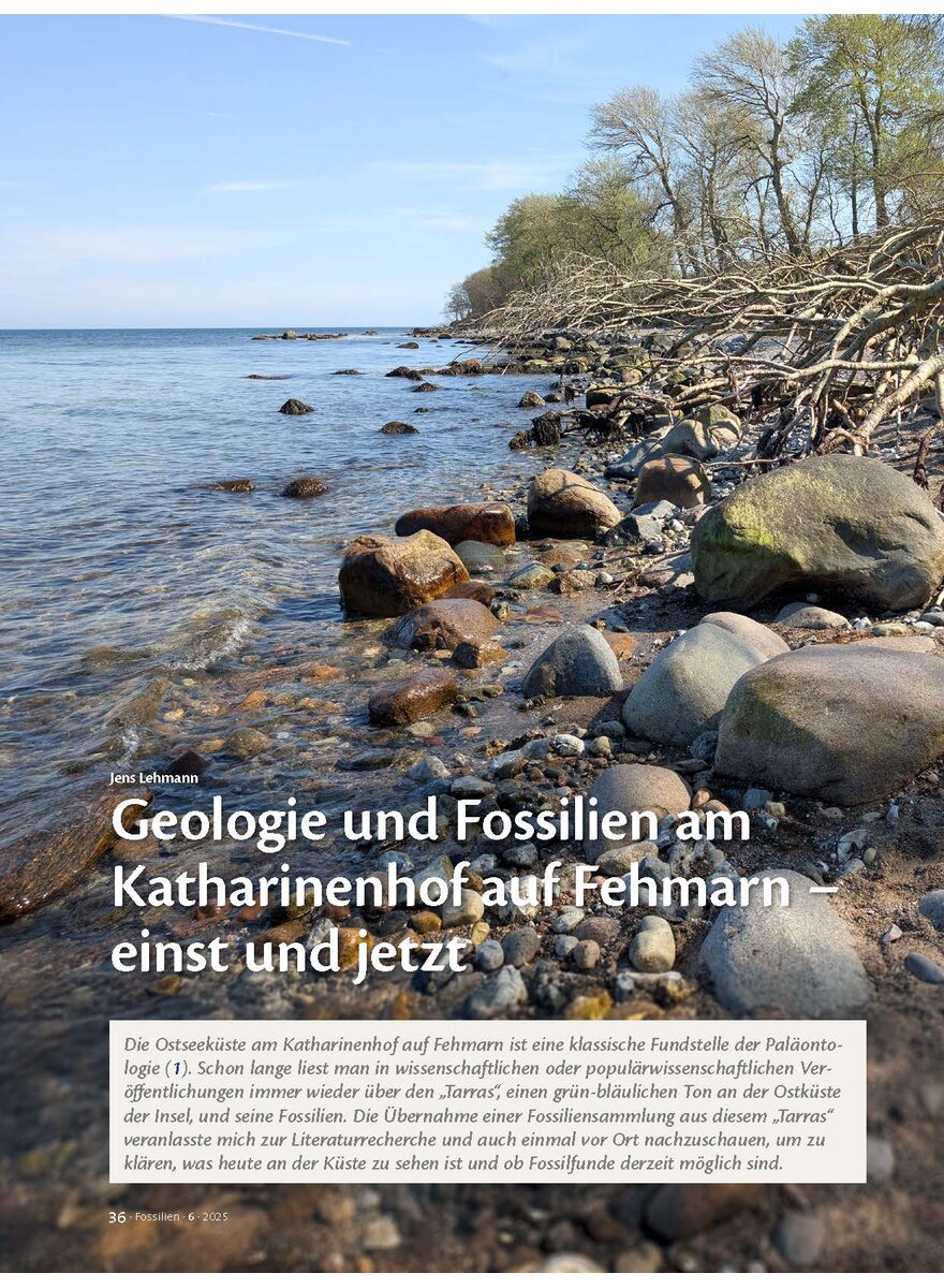 Auf diesem Bild sehen Sie das Produktbild 1 fr GEOLOGIE UND FOSSILIEN AM KATHARINENHOF AUF FEHMARN - EINST UND JETZT