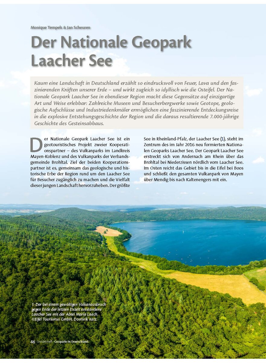 Auf diesem Bild sehen Sie das Produktbild 1 f�r DER NATIONALE GEOPARK LAACHER SEE