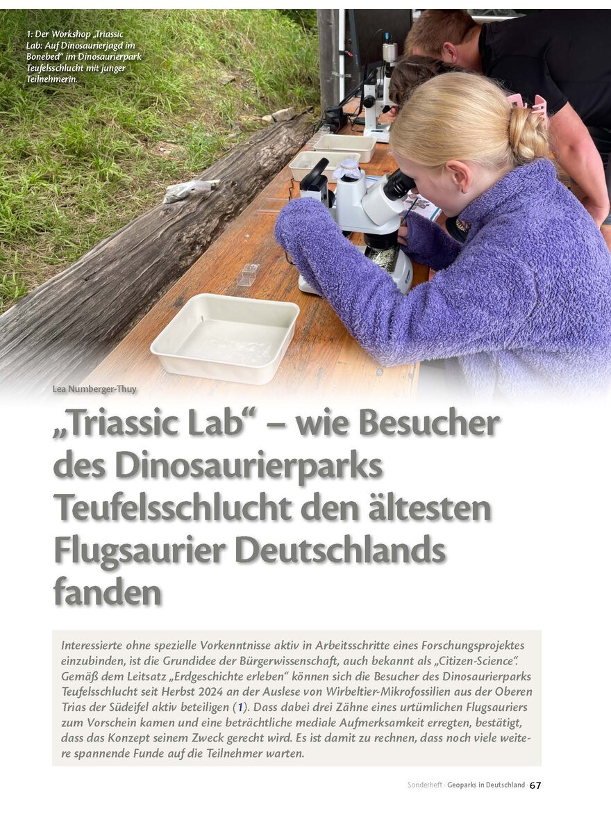 Auf diesem Bild sehen Sie das Produktbild 1 f�r TRIASSIC LAB - WIE BESUCHER DES DINOSAURIERPARKS TEUFELS- SCHLUCHT DEN �LT. FLUGSAURIER