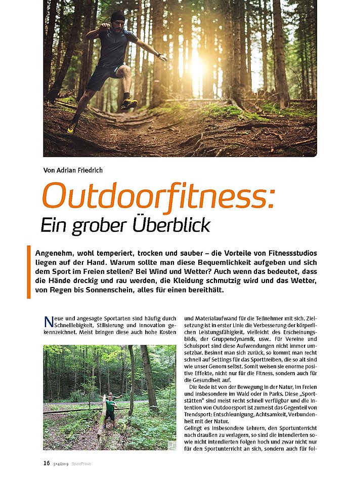 OUTDOORFITNESS: EIN GROBER BERBLICK