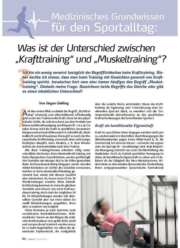 MEDIZINISCHE GRUNDWISSEN FR DEN SPORTALLTAG