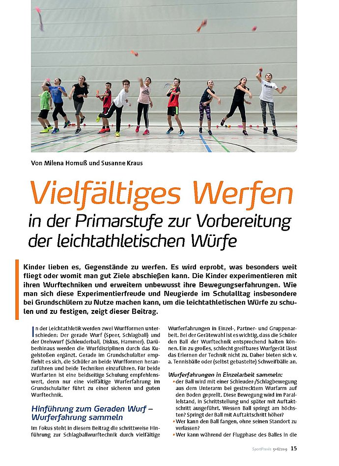 VIELFLTIGES WERFEN IN DER PRIMARSTUFE