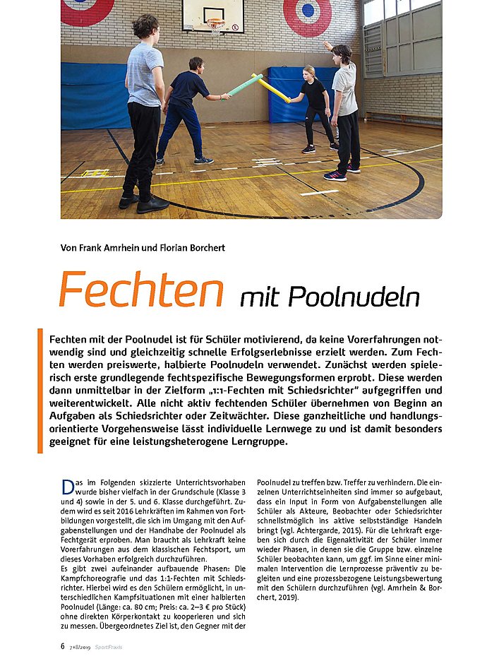 FECHTEN MIT POOLNUDELN