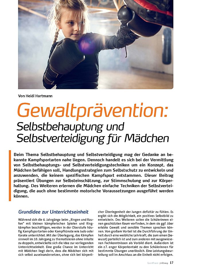 GEWALTPRVENTION: SELBSTBEHAUPTUNG UND SELBSTVERTEIDIGUNG FR MDCHEN