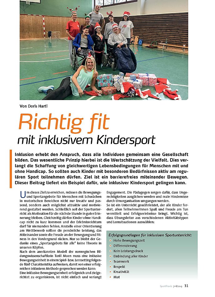 RICHTIG FIT MIT INKLUSIVEM KINDERSPORT