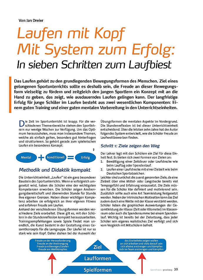 LAUFEN MIT KOPF - MIT SYSTEM ZUM ERFOLG: IN SIEBEN SCHRITTEN ZUM LAUFBIEST