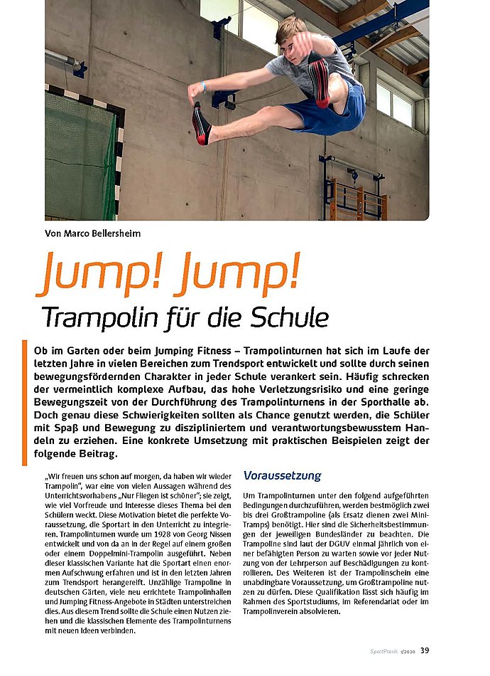 JUMP! JUMP! TRAMPOLIN FR DIE SCHULE