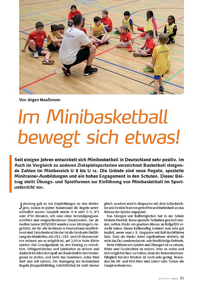 IM MINIBASKETBALL BEWEGT SICH ETWAS!