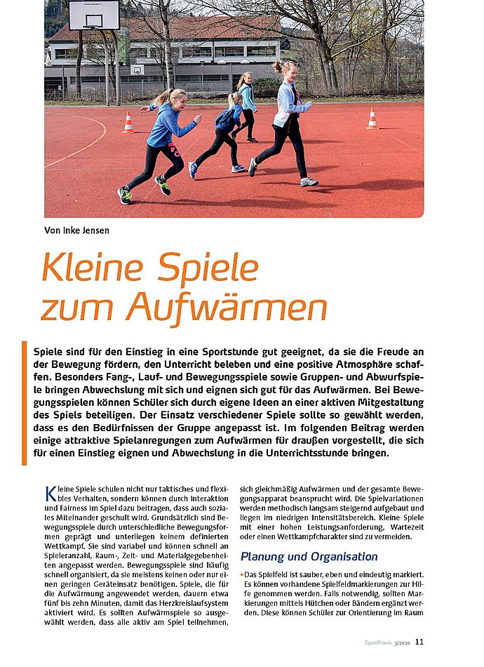 KLEINE SPIELE ZUM AUFWRMEN