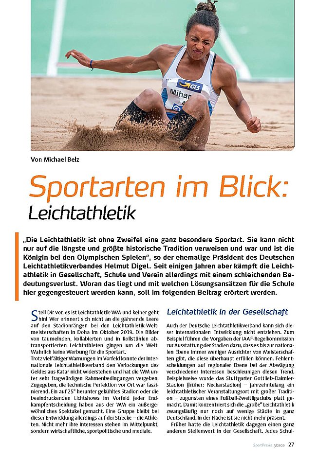 SPORTARTEN IM BLICK LEICHTATHLETIK