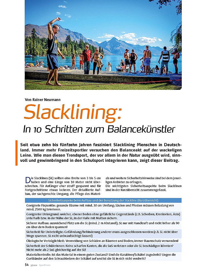 SLACKLINING: IN 10 SCHRITTEN ZUM BALANCEKNSTLER