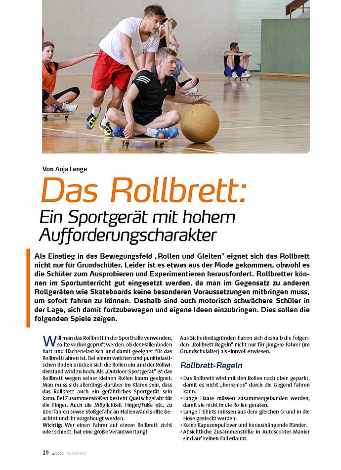 DAS ROLLBRETT: EIN SPORTGERT MIT HOHEM AUFFORDERUNGSCHARAKTER