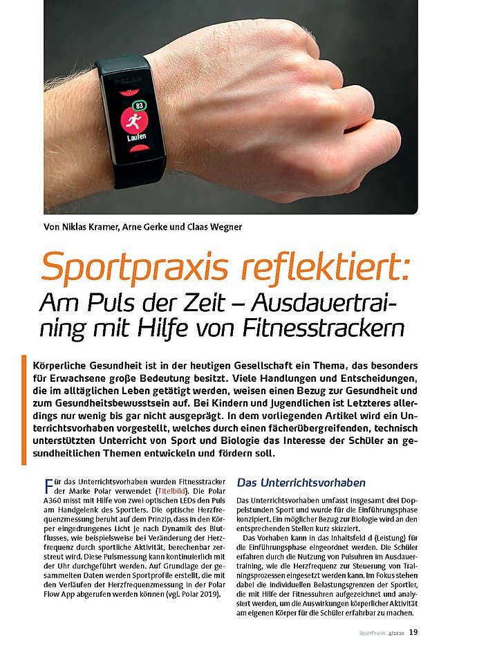 Auf diesem Bild sehen Sie das Produktbild 1 fr SPORTPRAXIS REFLEKTIERT: AM PULS DER ZEIT