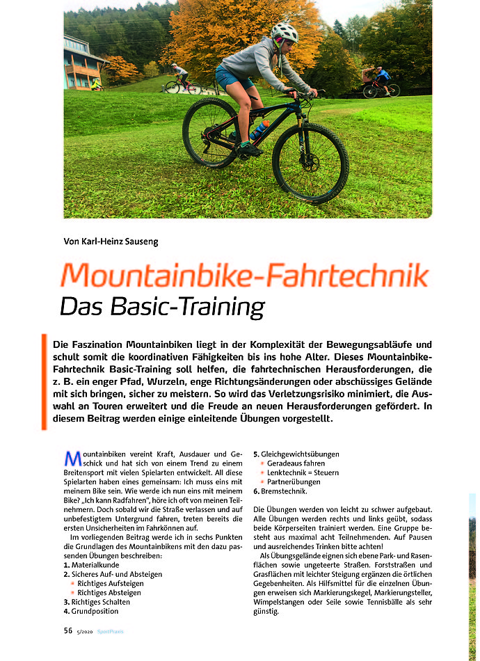 MOUNTAINBIKE-FAHRTECHNIK DAS BASIC-TRAINING