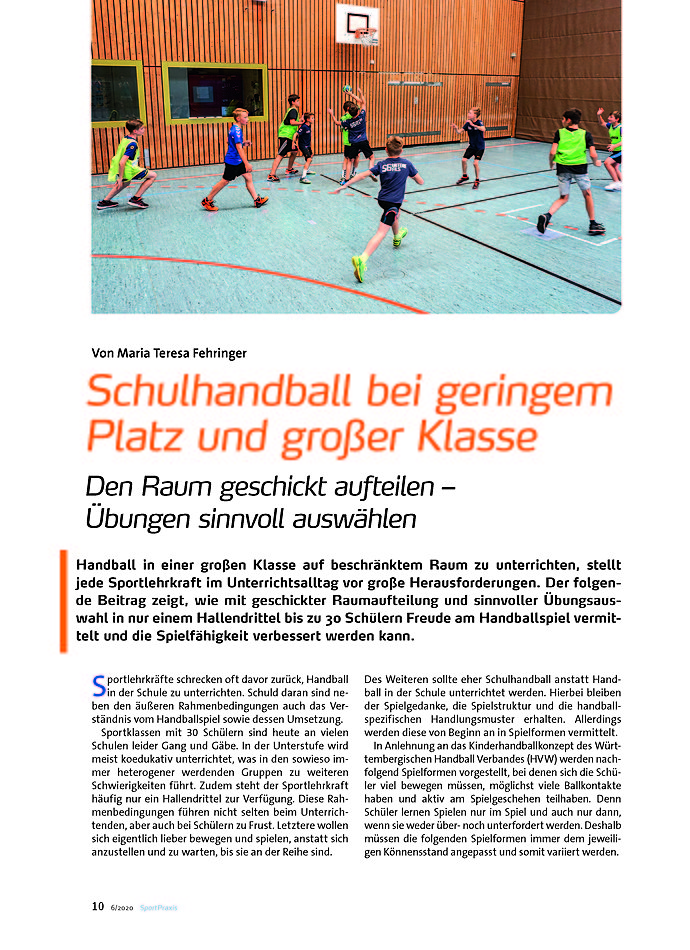 SCHULHANDBALL BEI GERINGEM PLATZ UND GROER KLASSE DEN RAUM GESCHICKT AUFTEILEN