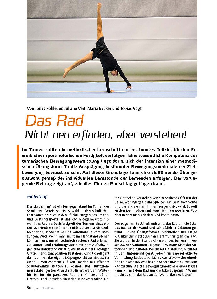 DAS RAD NICHT NEU ERFINDEN, ABER VERSTEHEN!