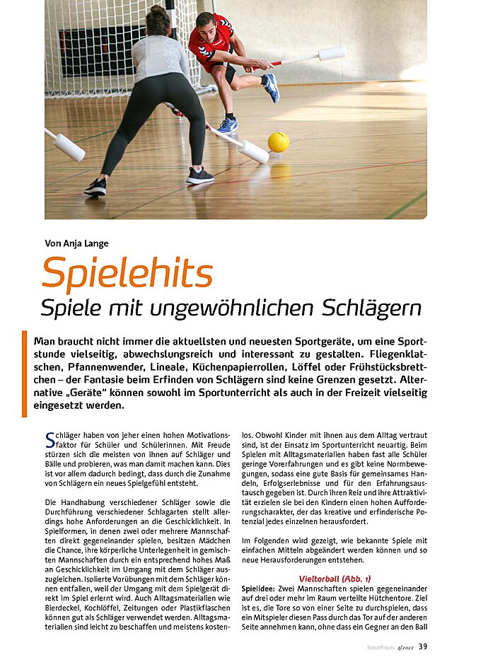 SPIELEHITS SPIELE MIT UNGEWHNLICHEN SCHLGERN