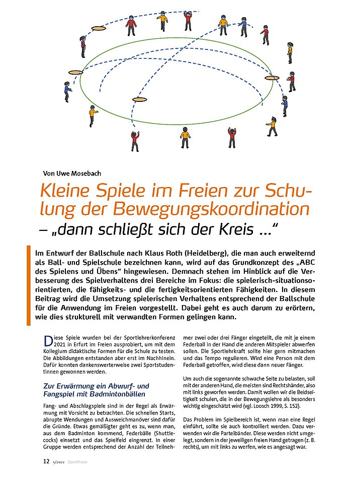 Auf diesem Bild sehen Sie das Produktbild 1 fr KLEINE SPIELE IM FREIEN ZUR SCHULUNG DER BEWEGUNGS- KOORDINATION
