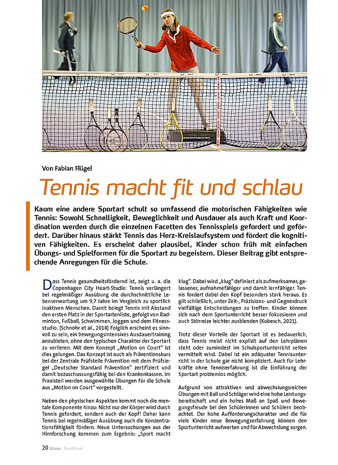 TENNIS MACHT FIT UND SCHLAU