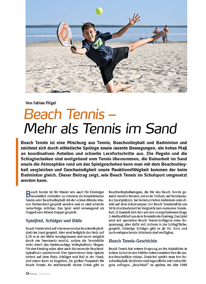 BEACH TENNIS - MEHR ALS TENNIS IM SAND