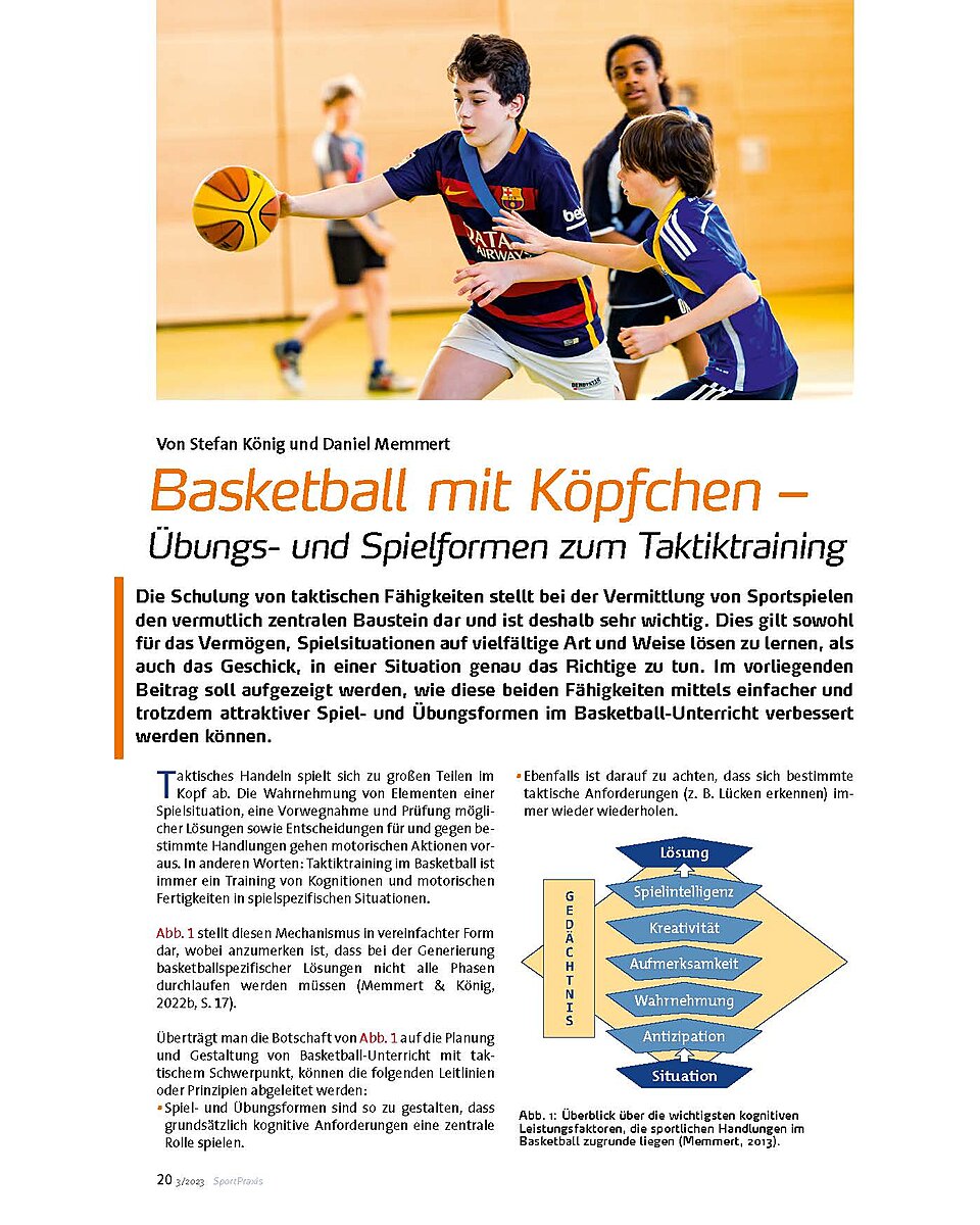 BASKETBALL MIT KPFCHEN BUNGS- UND SPIELFORMEN ZUM TAKTIKTRAINING