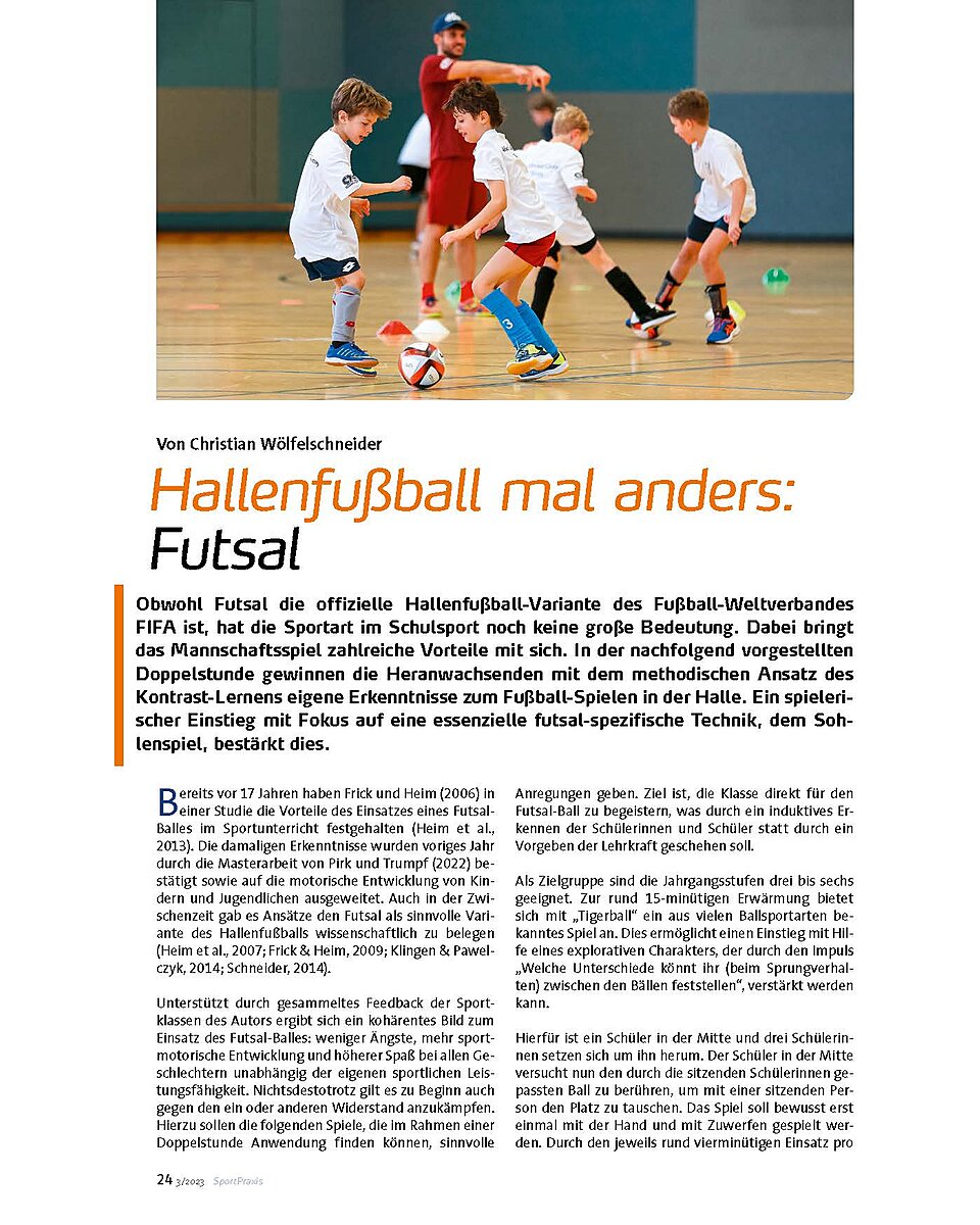 HALLENFUSSBALL MAL ANDERS: FUTSAL